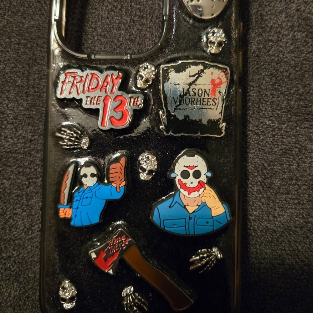 Horror-Themed Black Phone Case